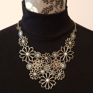 Gold Bib Necklace